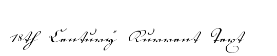 18th Century Kurrent Text