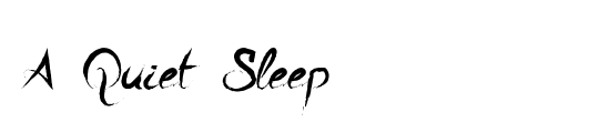 A Quiet Sleep