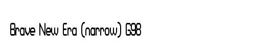 Brave New Era (narrow) G98
