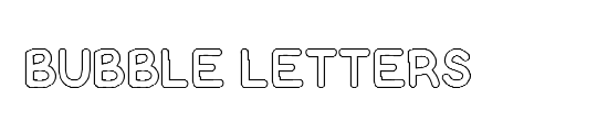 Bubble Letters