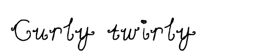 Curly twirly