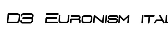 D3 Euronism italic