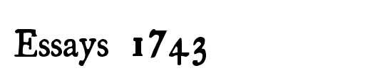 Essays1743