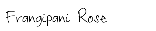 Frangipani Rose