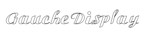 Gauche Display