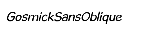 GosmickSans
