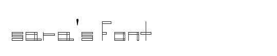 sara's font