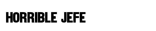 Horrible Jefe