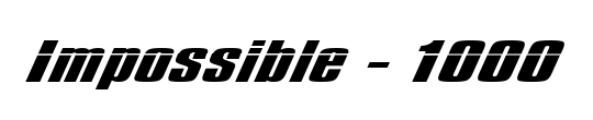 Impossible - 1000