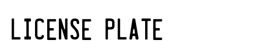 License Plate