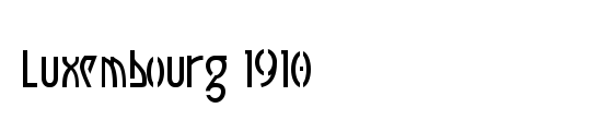 Luxembourg 1910