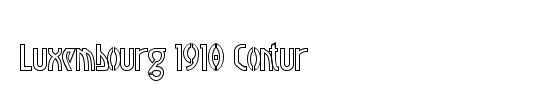 Luxembourg 1910 Contur