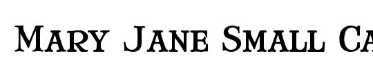 Mary Jane Small Caps
