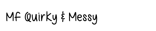 Mf Quirky & Messy