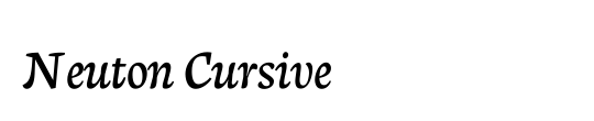 Neuton Cursive