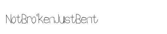 NotBrokenJustBent