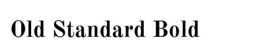 Old Standard