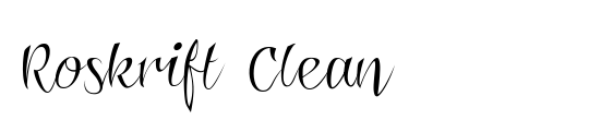 Roskrift Clean