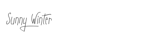 Sunny Winter