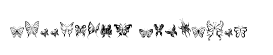 butterfly dingbats