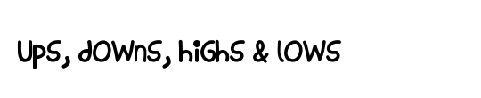 Ups, Downs, Highs & Lows