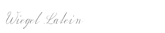 Wiegel Latein