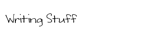 Writing Stuff 