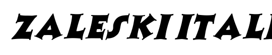 Zaleski italic