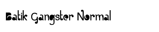 Batik Gangster