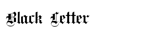 Black Letter