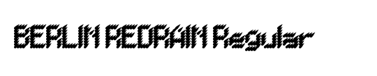 BERLIN REDRAIN Regular