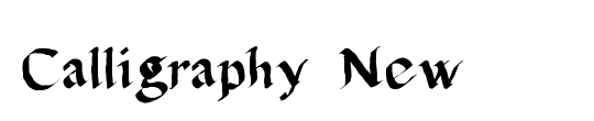 Calligraphy New