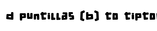 d puntillas B to tiptoe