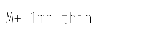 M+ 1mn thin