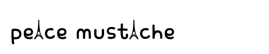 peace mustache 
