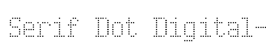 Serif Dot Digital-7