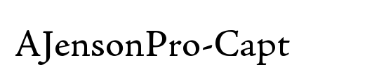 Adobe Jenson Pro Capt
