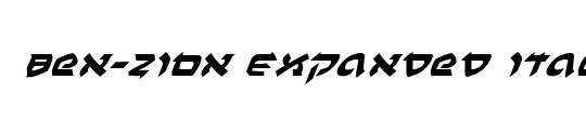 Ben-Zion Expanded Italic