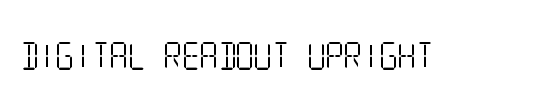Digital Readout Upright