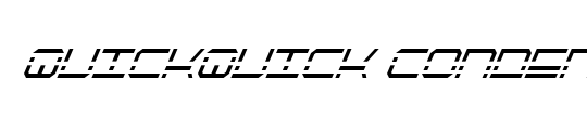 QuickQuick Condensed Italic