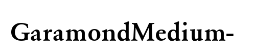 GaramondMedium-