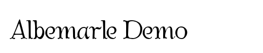 Albemarle Demo