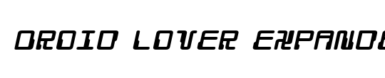Droid Lover Expanded Italic