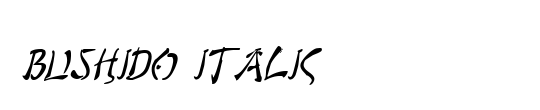 Bushido Italic