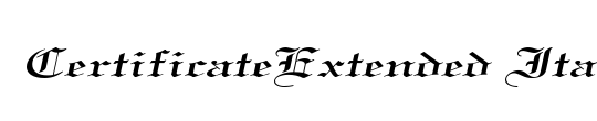 CertificateExtended