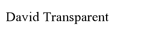 David Transparent