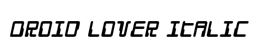 Droid Lover Italic