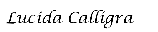 Lucida Calligra