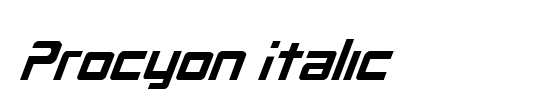 Procyon Italic