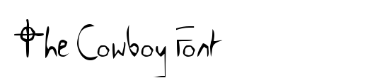 The Cowboy Font